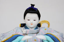 画像をギャラリービューアに読み込む, みやび雛 <br>紫/薄墨(ちりめん) <br>平飾りセット