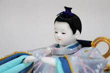 画像をギャラリービューアに読み込む, みやび雛 <br>紫/薄墨(ちりめん) <br>平飾りセット