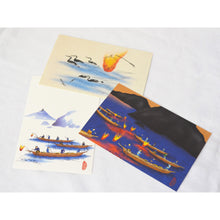 画像をギャラリービューアに読み込む, ポストカード<br>3枚セット【A】<br>絵はがき/岐阜<br>鵜飼/長良川/金華山