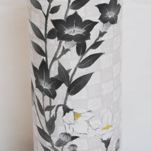 画像をギャラリービューアに読み込む, 縁 -EN-【墨絵桔梗・市松柄】<br>新型盆提灯/創作提灯