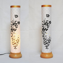 画像をギャラリービューアに読み込む, 縁 -EN-【墨絵桔梗・市松柄】<br>新型盆提灯/創作提灯