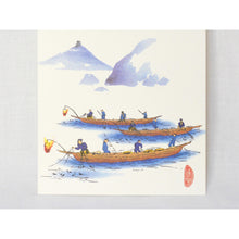 画像をギャラリービューアに読み込む, ポストカード<br>3枚セット【A】<br>絵はがき/岐阜<br>鵜飼/長良川/金華山