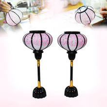 画像をギャラリービューアに読み込む, 雪洞(対)【菊燈木製】<br>10号~16号 6種類<br>ピンク桜/岐阜県産<br> 桃の節句/雛人形