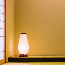 画像をギャラリービューアに読み込む, 宝珠灯480 ② <br>創作提灯/陶器製<br>手描き/絹二重<br>盆提灯/岐阜県産