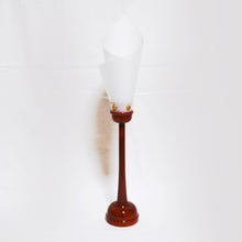 画像をギャラリービューアに読み込む, いろどり燭台45号(1本)<br> けやき調・木製<br>【雲竜シート】 燭台型<br>インテリア照明