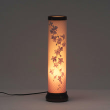 画像をギャラリービューアに読み込む, 陽光【胡蝶蘭 濃ワイン】<br>創作提灯/盆提灯<br>手描き/銅紛仕上<br>正絹/和紙/岐阜県産