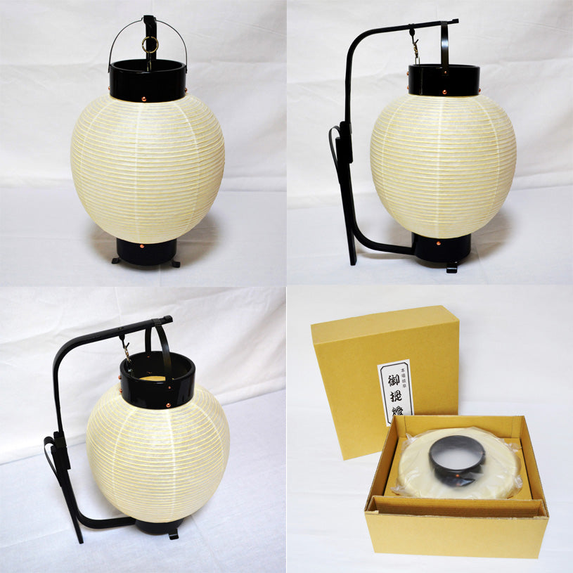 【防水和紙提灯】無地<br>新九子弓張提灯<br>イベント／祭り