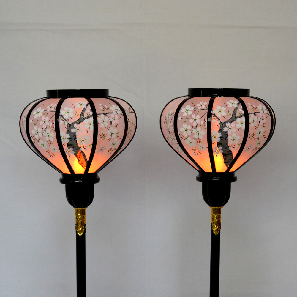 雪洞【菊燈木製】10号～16号 薄墨桜／岐阜県産／桃の節句／雛人形